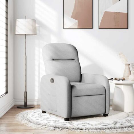 Fauteuil inclinable gris nuage tissu vidaXL (1/6)