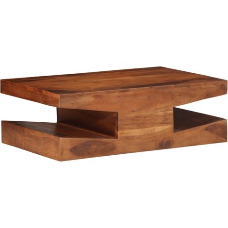 Table basse 90x60x30 cm bois massif d'acacia vidaXL (1/5)