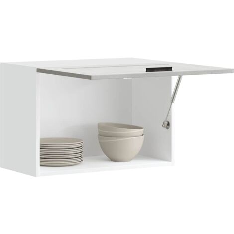 Armoire murale de cuisine Porto gris béton bois d'ingénierie vidaXL