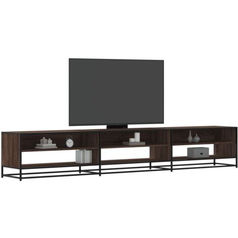 Meuble TV chêne marron 270x40x46 cm bois d'ingénierie vidaXL (1/5)