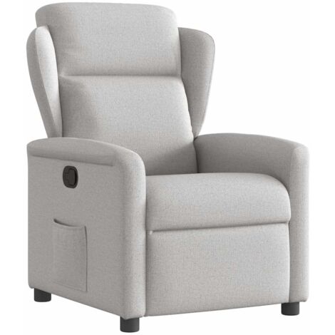 Fauteuil inclinable gris nuage tissu vidaXL (1/5)