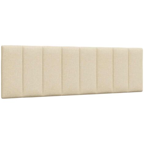 Vidaxl – Coussin de tête de lit Hanko crème 160 cm – Tissu polyester doux – Rembourrage fibre polypropylène – Installation murale facile