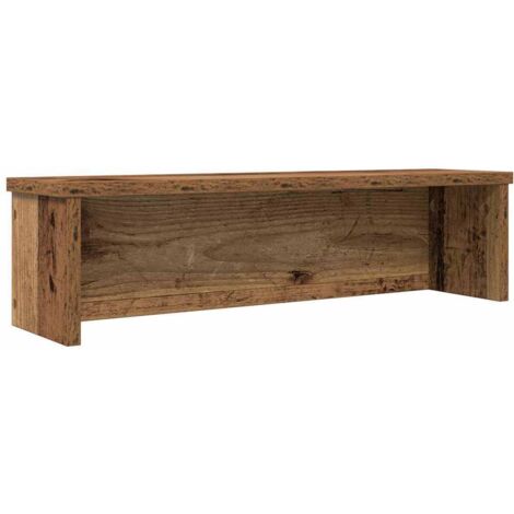 Vidaxl – Étagère de cuisine empilable en bois d'ingénierie vieux bois 60x15x16 cm – Design compact pour rangement optimisé – Assemblage requis