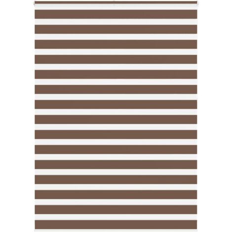Store zèbre marron 160x230cm largeur du tissu 155,9cm polyester vidaXL