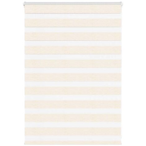 Store zèbre beige marbré largeur du tissu 105,9 cm polyester vidaXL