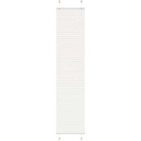 Store plissé blanc 40x200 cm largeur du tissu 39,4 cm polyester vidaXL