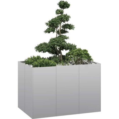 Jardinière 120x80x80 cm acier galvanisé vidaXL