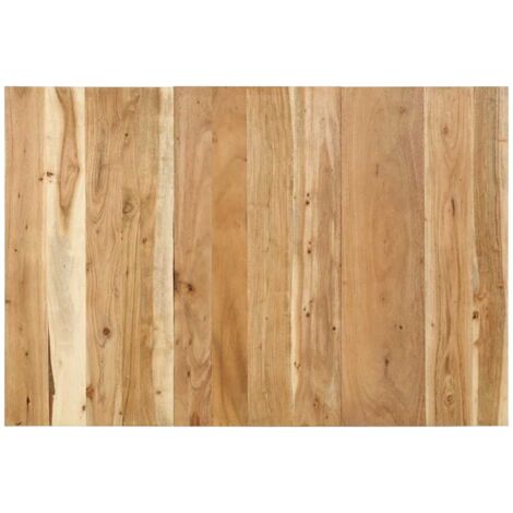 Vidaxl – Tête de lit 120 cm en bois d'acacia massif – Design industriel – Dimensions 120 x 1,5 x 80 cm – Excellent soutien pour lecture