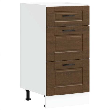 Armoire de cuisine Porto chêne marron bois d'ingénierie vidaXL