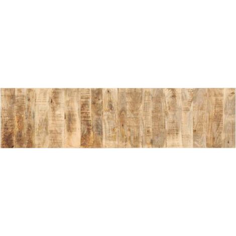 Vidaxl – Tête de lit 200 cm en bois de manguier massif – Design industriel – Excellent soutien pour lecture – Fixation murale pour gain de place