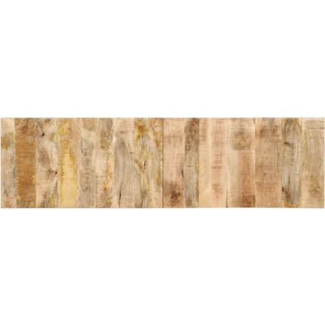 Vidaxl – Tête de lit 180 cm en bois de manguier massif – Design industriel – Excellent soutien pour lecture – Fixation murale pour gain de place