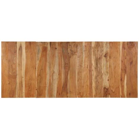 Vidaxl – Tête de lit 200 cm en bois massif d'acacia – Design industriel – Excellent soutien pour lecture – Fixation murale pour gain de place