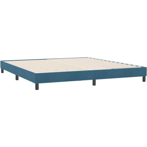 Sommier à lattes de lit sans matelas 180x210 cm velours vidaXL