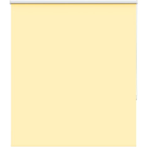 Store enrouleur occultant jaune largeur du tissu 136,6 cm vidaXL
