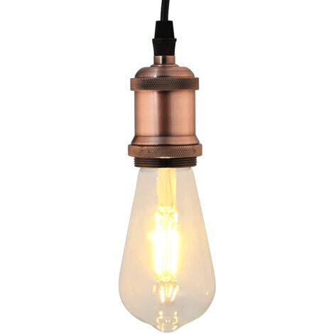 Douilles de lampe 2 pcs bronze rouge E27 vidaXL (1/5)