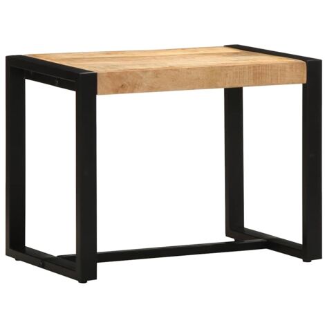 Vidaxl – Banc de table 60x35x45 cm en bois massif de manguier – Pieds en métal robustes – Facile à entretenir – Pour entrée ou couloir (1/5)