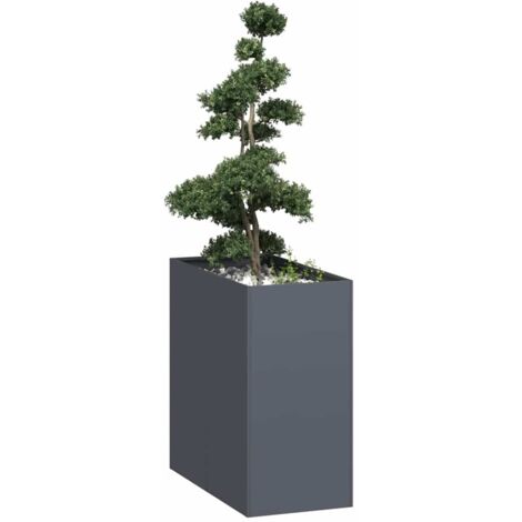 Jardinière anthracite 40x80x80 cm acier vidaXL