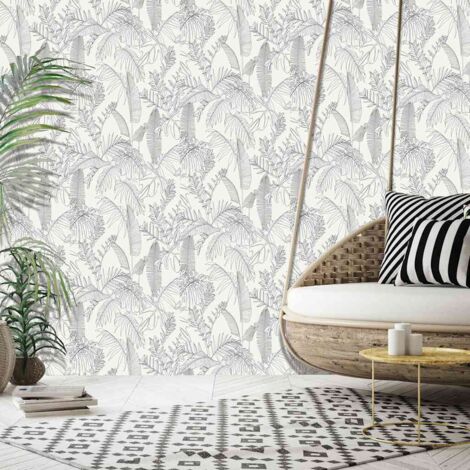 Papier peint galapalos blanc DUTCH WALLCOVERINGS