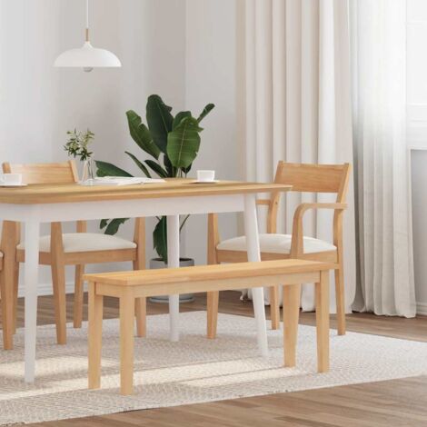 vidaXL Banc 110 cm bois massif caoutchouc