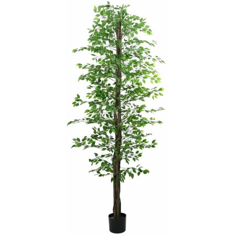 vidaXL Plante artificielle ficus 2016 feuilles 300 cm vert (1/5)