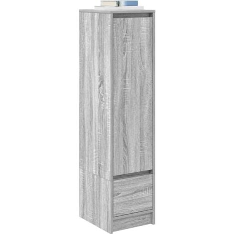 Buffet haut sonoma gris 29,5x34x119,5 cm bois d'ingénierie vidaXL