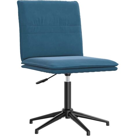 Chaise à manger Bleu Velours vidaXL (1/5)
