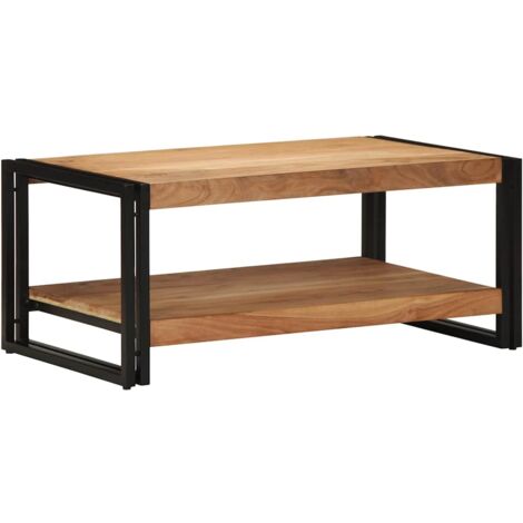 Table basse 90x50x38 cm bois massif acacia vidaXL (1/3)
