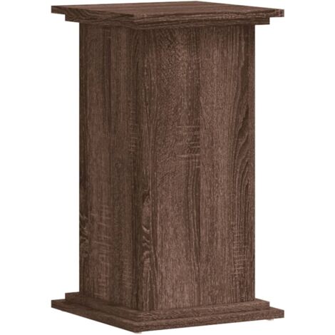 Support pour plantes chêne marron 33x33x60 cm bois d'ingénierie vidaXL
