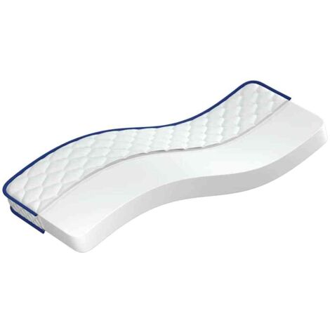 Matelas en mousse à mémoire de forme blanc 70x200x17 cm doux vidaXL (1/5)