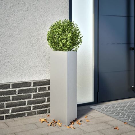 Jardinière triangulaire 30x26x75 cm acier galvanisé vidaXL
