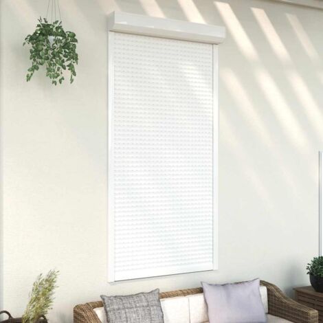 Vidaxl – Volet roulant aluminium 110x220 cm blanc – Résistance à l'abrasion et aux intempéries – Isolation thermique et acoustique - vidaXL243590