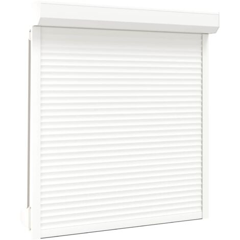 Vidaxl – Volet roulant aluminium 130x140 cm blanc – Haute résistance aux intempéries – Isolation thermique et acoustique – Facile à nettoyer
