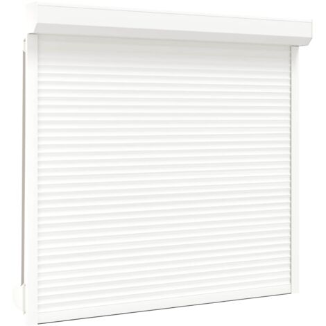 Vidaxl – Volet roulant manuel aluminium 160x150 cm blanc – Résistance à l'abrasion et aux intempéries – Isolation thermique et acoustique