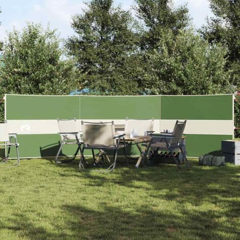 Brise-vent de camping vert 490x123 cm imperméable vidaXL