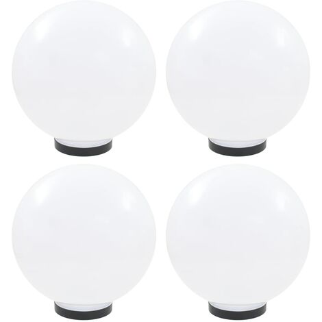 vidaXL LED Bowl Lamps 4 pcs Spherical 30 cm PMMA (2x50656)