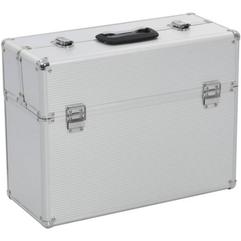 Vidaxl – Boîte à outils aluminium 47 x 36 x 20 cm – Résistante à l'eau – Verrouillable avec 2 clés – Poignée intégrée pour transport facile (1/9)