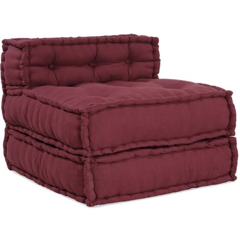 Canapé modulaire marron 70x70x54 tissu vidaXL