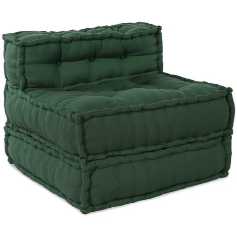 Canapé modulaire vert 70x70x54 tissu vidaXL