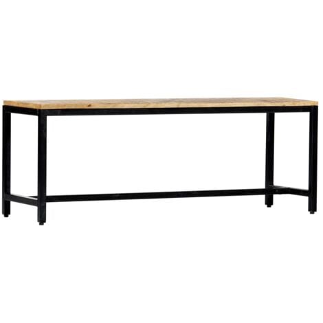 Banc à dîner 120 cm Bois de manguier massif brut vidaXL