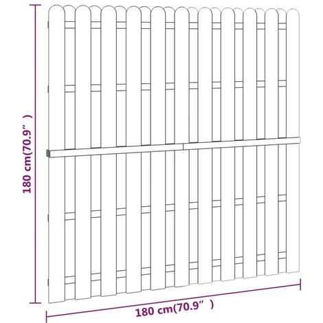 Panneau de clôture Bois de pin 180x180 cm vidaXL