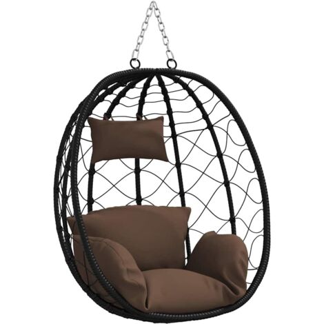 Chaise suspendue Café 91,5 x 60 x 110 cm polyrotin vidaXL