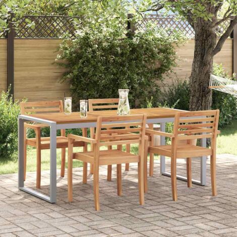 Table de jardin pour repas Gris 180 x 90 x 75 cm vidaXL (1/5)