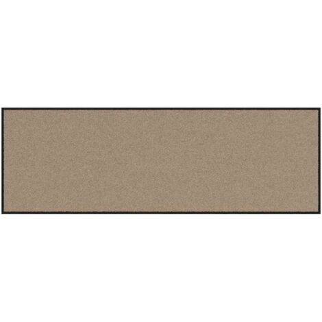 Tapis d'entrée Beige et Noir 60 x 180 cm 100% Polyamide vidaXL (1/5)