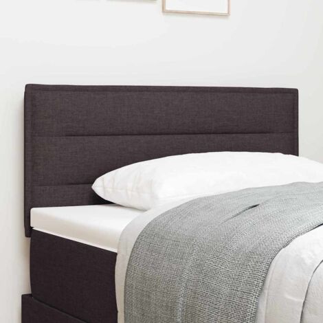 Tête de lit avec tête de lit Marron foncé 90 cm tissu vidaXL