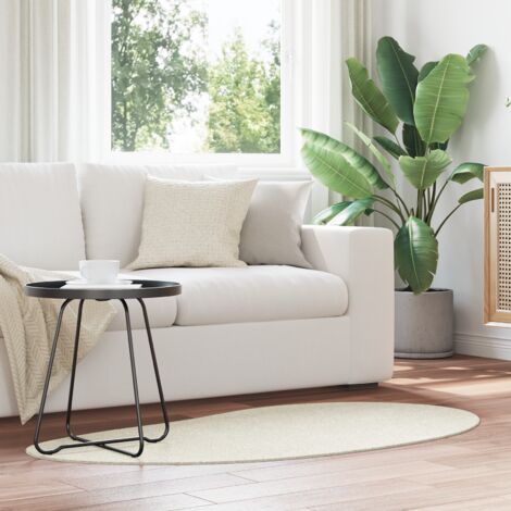 Tapis de surface HUARTE Crème 80 x 150 cm Polyester vidaXL