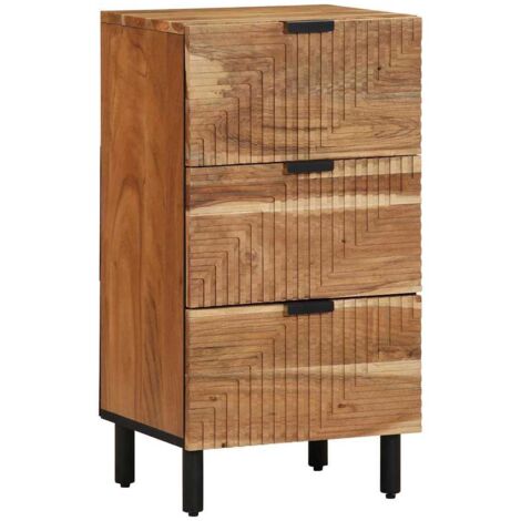 Buffet avec étagère Marron 40 x 33 x 75 cm Bois d'acacia massif vidaXL (1/5)