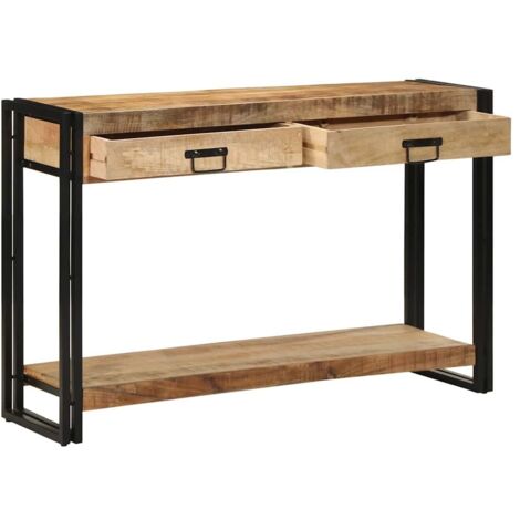 Table console Marron 120 x 33 x 75 cm bois de manguier massif vidaXL (1/5)
