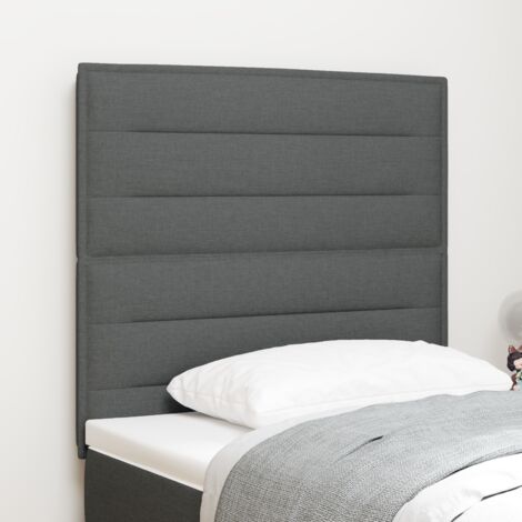 Tête de lit Gris foncé 90 cm tissu vidaXL