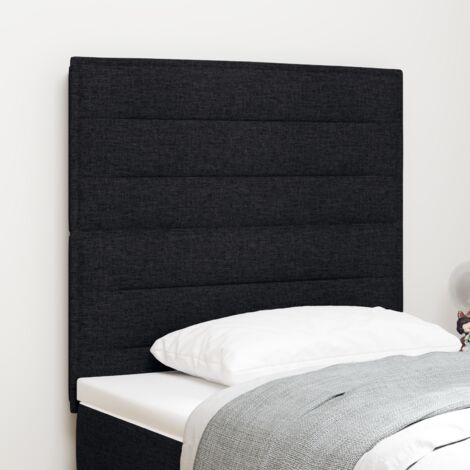 Tête de lit Autre avec tête de lit Noir 80 cm tissu vidaXL
