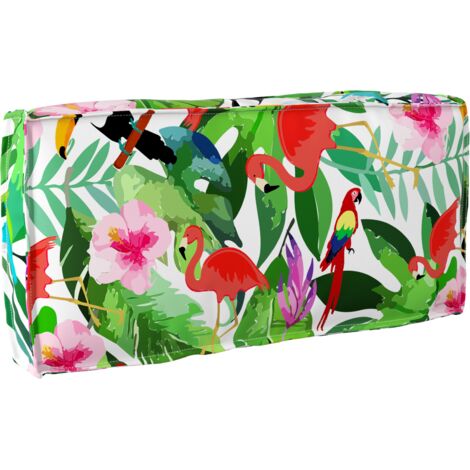 Coussin Floral Multicolore 80 x 40 x 12 cm Tissu Oxford vidaXL